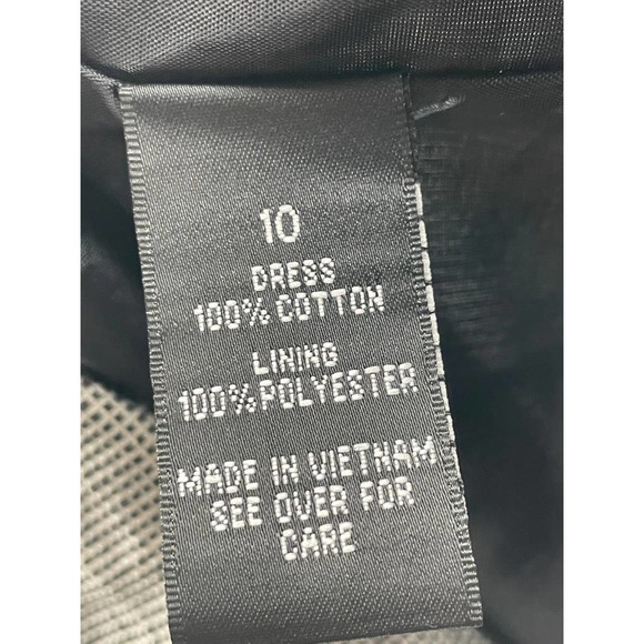 AB Studio Black and White V-Neck Short Sleeve Lined Dress Size 10 - Picture 9 of 10